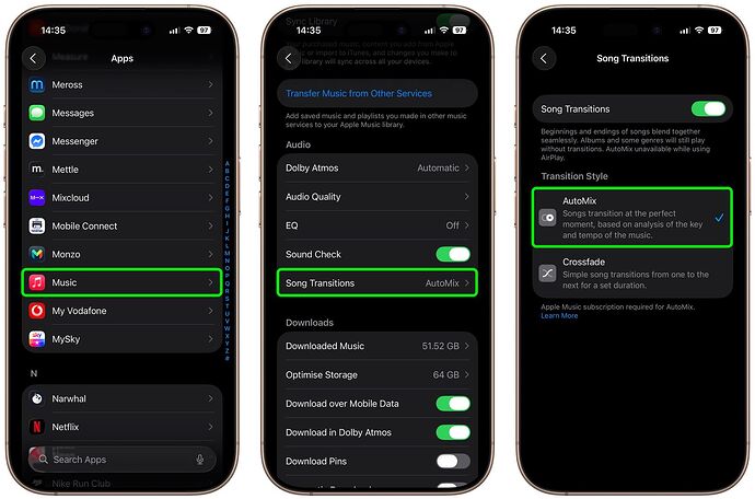 enable-apple-music-automix-ios